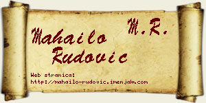 Mahailo Rudović vizit kartica